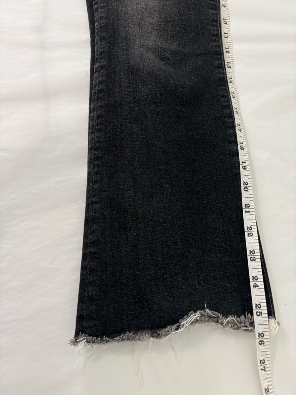 #347 AG Jodi Crop Slim Flare Jeans Sz 25R Black EUC - Picture 9 of 11